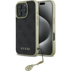 Guess Guess GUHCP16LGF4GGR iPhone 16 Pro 6.3"   czarny/black hardcase 4G Charms Collection