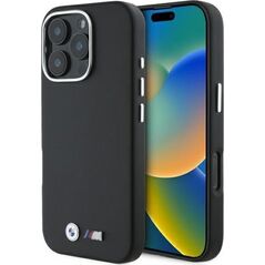 BMW BMW BMHCP16L23PMWK iPhone 16 Pro 6.3"     czarny/black hardcase M Smooth Full Wrapped Metal