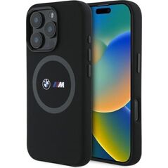 BMW BMW BMHMP16X23SROK iPhone 16 Pro Max      6.9" czarny/black hardcase M Silicone Printed Ring MagSafe