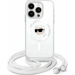 Karl Lagerfeld Karl Lagerfeld KLHMP16SHCKHNT iPhone 16   6.1" hardcase transparent Crossbody IML Karl Head Magsafe