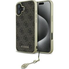 Guess Guess GUHCP16SGF4GBR iPhone 16 6.1"       brązowy/brown hardcase 4G Charms Collection