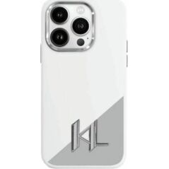 Karl Lagerfeld Karl Lagerfeld KLHMP16SSCMKMPCH iPhone    16 6,1" biały/white hardcase Silicone Initial Metal Logo MagSafe
