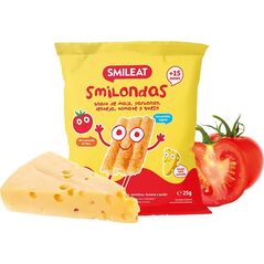 Smileat Smileat, BIO Smilondas, Chrupki z ciecierzycy, kukurydzy i soczewicy, pomidorowo-serowe, 25 g