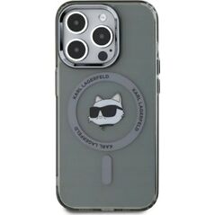 Karl Lagerfeld Karl Lagerfeld KLHMP15XHLSCHK iPhone 15 Pro Max 6.7" black/black hardcase IML Metal Choupette Head MagSafe