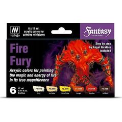 Vallejo Vallejo: 70.243 - Model Color - Fantasy - Fire Fury (6 x 18 ml)