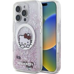 HelloKitty Hello Kitty HKHMP16LLSWKH iPhone 16 Pro   6.3" biały/white hardcase Liquid Glitter Sweet Kitty Bows MagSafe