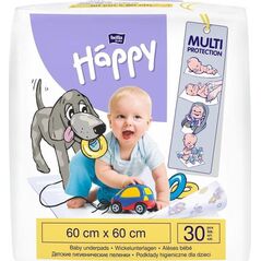 Happy HAPPY underpads 60x60cm, 30 pcs.