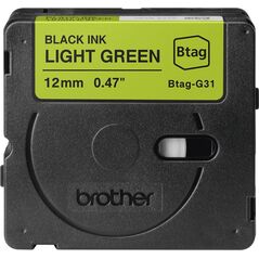 Brother Brother BTAG-G31 taśmy do etykietowania Czarny na zielonym