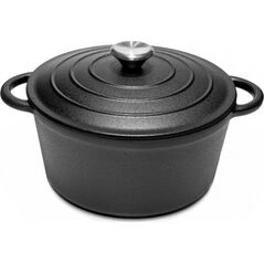 KRISBERG Garnek żeliwny  28 cm brytfanna okrągła 5.9 L ciężki na indukcję gaz Krisberg KR 2574