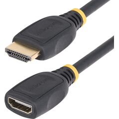 Kabel StarTech StarTech HD2MF6FL kabel HDMI 2 m HDMI Typu A (Standard) Czarny