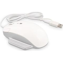 Mysz LMP LMP Elite Pro Mouse USB-C/ USB-A white/silver