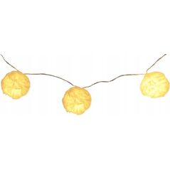 Lampki choinkowe Christmas decoration LAMPKI DRUCIKI NA BATERIE GIRLANDA 50MM LED CIEPŁY BIAŁY