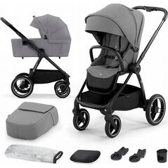 Wózek KinderKraft KINDERKRAFT stroller pushchair 2in1 NEA 2in1 platinium grey, KSNEA000GRY2000