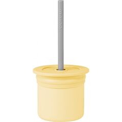MINIKOIOI MINIKOIOI mini cup SIP+SNACK 2in1, 6m+, Mellow Yellow/Powder Grey, 101260006