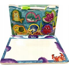 1PUNKT Drewniana Tablica + Puzzle Ocean
