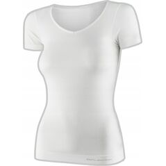 Brubeck SS1398W Koszulka damska z krótkim rękawem COMFORT MERINO kremowy S