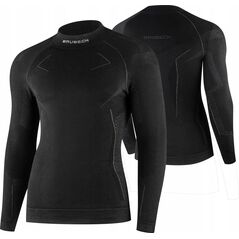 Brubeck LS1666M Bluza męska EXTREME MERINO czarny S