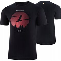 Brubeck SS1265M Koszulka męska z krótkim rękawem OUTDOOR WOOL PRO czarny S - ORZEŁ 1