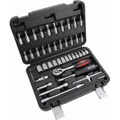 Zestaw narzędzi Dedra Klucze nasad.CrV 46szt 13x1/4""