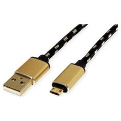 Kabel USB Roline Kabel ROLINE GOLD USB 2.0, USB A męski - Micro USB B męski, 1,8 m