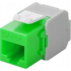 Goobay CAT 6A gniazdo Keystone RJ45, UTP, 500 MHz - Wersja kolorystyczna Zielony
