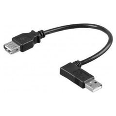 Kabel USB Goobay Przedłużacz USB 2.0 Hi-Speed 90° - Długość kabla 0.3 m