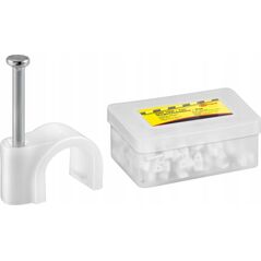 Organizer Goobay Obejma kablowa, biały - Wysokość 5.3 mm
