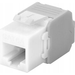 Goobay CAT 6A gniazdo Keystone RJ45, UTP, 500 MHz - Wersja kolorystyczna Biały