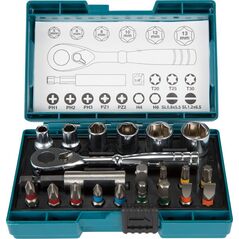 Makita Makita B-54081 Ratchet + Bit Set