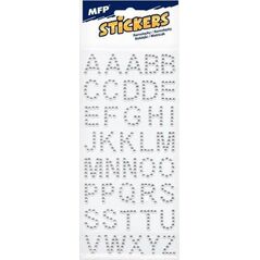 MFP paper naklejki kamyki - litery 40 szt. 19mm 8001 1032378