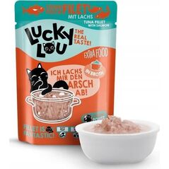 Lucky Lou Lucky Lou Extrafood Tuńczyk & łosoś w bulionie saszetka 70g