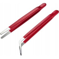 Toolcraft TOOLCRAFT TO-6897171 Pincet-sæt 2 dele Flad-rund, Flad-rund, bøjet