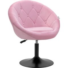 Activeshop 4Rico fotel obrotowy QS-BL12B aksamit różowe