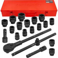 Zestaw narzędzi Forcekraft Zestaw narzędzi udarowych 3/4" 21el. (6-kątnych) (17-50mm)