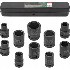 Rockforce Zestaw nasadek udarowych 1/2" 10el. (6-kątnych) (10-24mm)