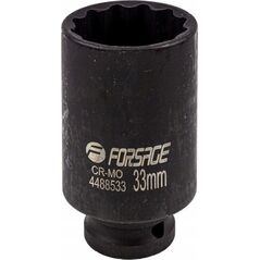 Forsage Nasadka udarowa głęboka 1/2" 33mm (12-kątna)