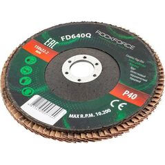 Rockforce Tarcza szlifierska listkowa lamelkowa 150x22.2mm P40