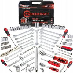 Zestaw narzędzi Forcekraft Zestaw narzędzi 1/4" i 1/2" 101el. (4-32mm) (6-kątnych)