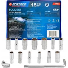 Zestaw narzędzi Forsage Zestaw narzędzi 15el. (6-kątncyh) (10-32mm)