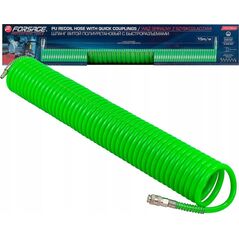 Forsage Wąż spiralny z szybkozłączkami 14mm x 15m