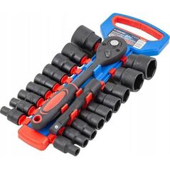 Forsage Zestaw nasadek 1/2" 20el. (z grzechotką i przedłużką) (8-32mm)