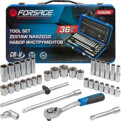 Zestaw narzędzi Forsage Zestaw narzędzi 1/2" 36el. (8-32mm) (6-kątnych)