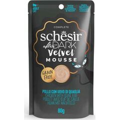 Agras Pet Foods SCHESIR KOT sasz.80g AFTER DARK VELVET    MOUSSE  KURCZAK + JAJKA PRZEPIÓRCZE