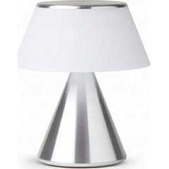 Lampa stołowa Lexon Lexon Luma M LED lamp silver/silver LH87MAP