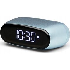 Lampa stołowa Lexon Lexon Minute Alarm Clock Mini Light Blue/Light Blue LR154LB1