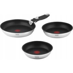 Patelnia Teesa Zestaw patelni z odłączaną rączką 22cm , 24cm 28 cm TEESA FRYING PANS SINGLE HAND