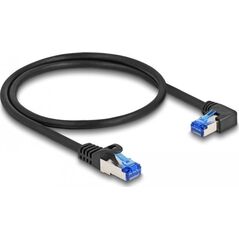 DeLOCK 80221 kabel sieciowy Czarny 0,5 m Cat6a S/FTP (S-STP)