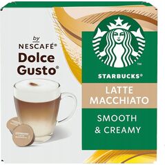 Coffee capsules compatible with NESCAFE(r) Dolce Gusto(r) Starbucks Latte Macchiato, 6 + 6 pcs.