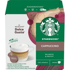 Coffee capsules compatible with NESCAFE(r) Dolce Gusto(r) Starbucks Cappuccino, 6 + 6 pcs.