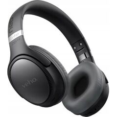 Veho ZB-4 Zestaw słuchawkowy Przewodowy i Bezprzewodowy Opaska na głowę Połączenia/muzyka USB Type-C Bluetooth Czarny, Szary